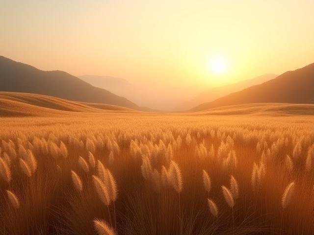 강원도 정선 민둥산의 가을 억새밭 풍경